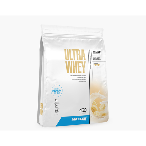 Maxler Ultra Whey (450 гр) (банан) maxler ultra whey bag 450 гр шоколад