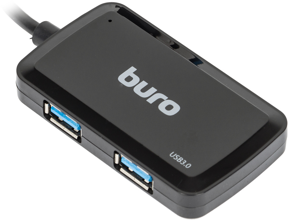 USB-концентратор Buro BU-HUB4-U30-S разъемов: 4