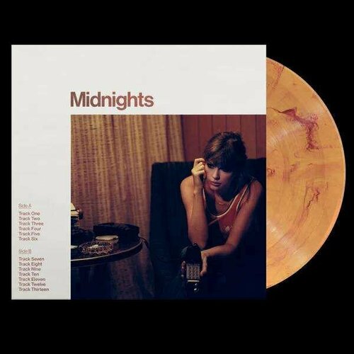 taylor swift – midnights blood moon edition Виниловая пластинка Taylor Swift - Midnights (Limited Special Edition) (Blood Moon Marbled Vinyl) (1 LP)