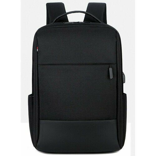 фото Рюкзак мужской (женский) для ноутбука и документов, черный topaccessories