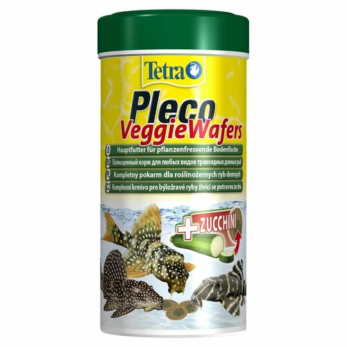 Корм сухой для рыб Tetra 250мл Pleco Veggie Wafers донных корм-пластинки