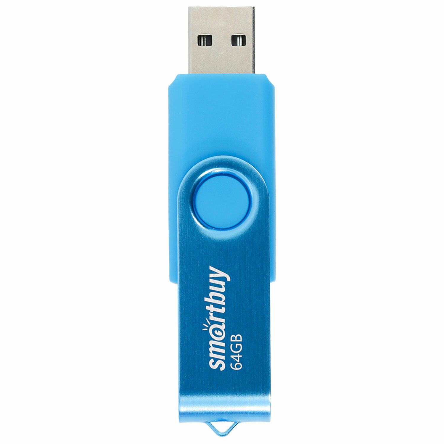 USB Flash Drive 64Gb - SmartBuy UFD 20 Twist Blue SB064GB2TWB