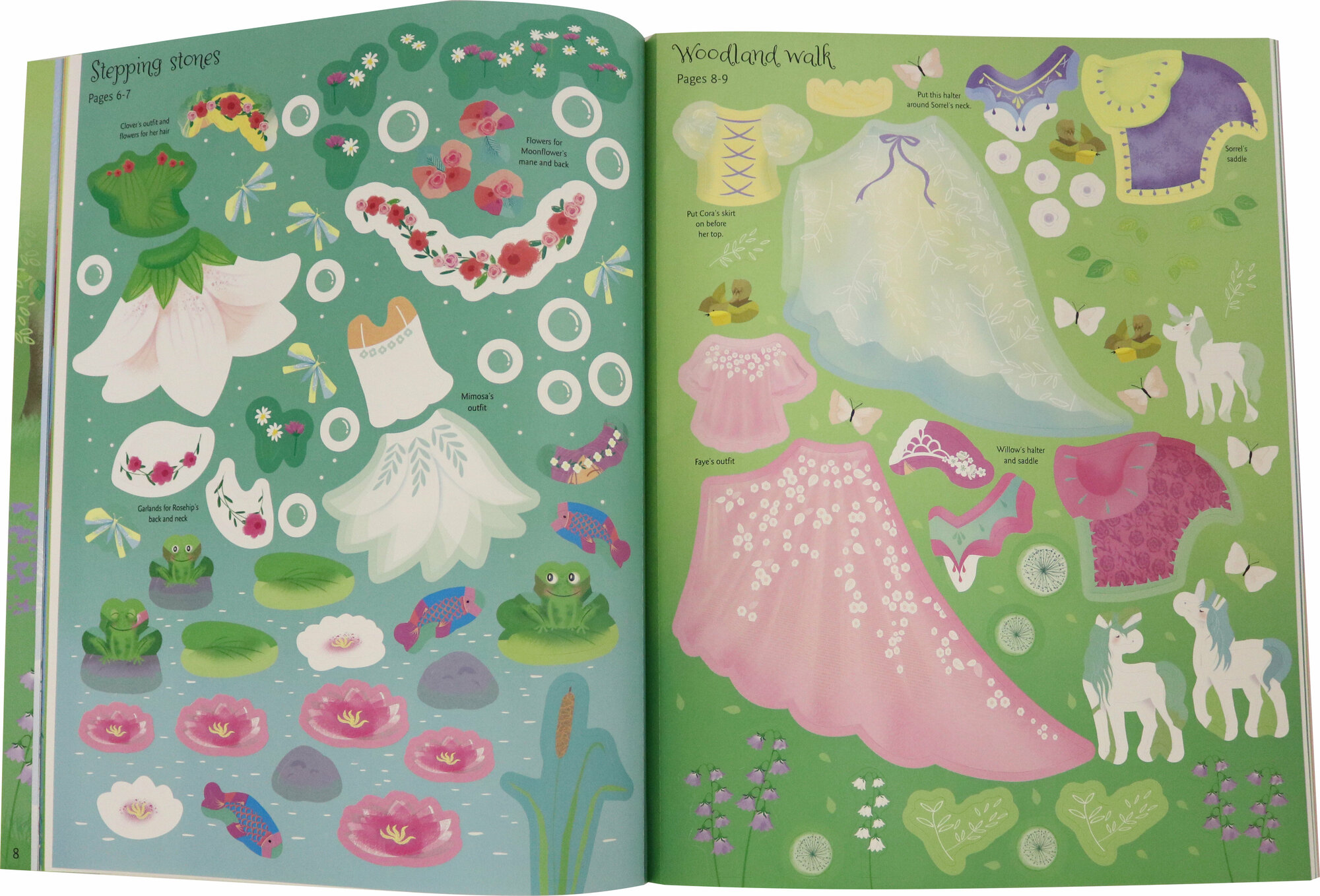 Уотт Фиона "Sticker Dolly Dressing: Unicorns" мелованная - фото №4