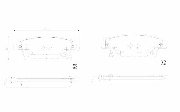 Zekkert Колодки тормозные задние для Cadillac SRX 03-