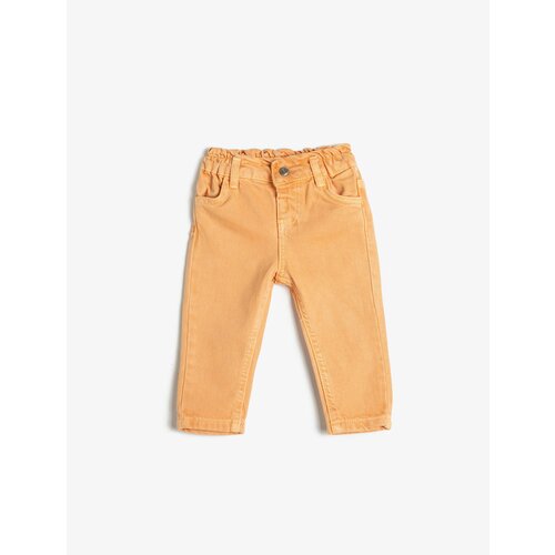 Капри KOTON, размер 6-9 месяцев, оранжевый брюки koton размер 6 9 месяцев оранжевый