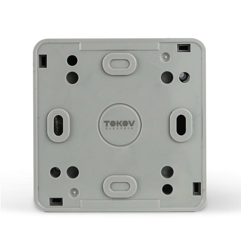 Выключатель TOKOV ELECTRIC 1-кл. ОП Nix 10А IP54 250В сер - фото №3