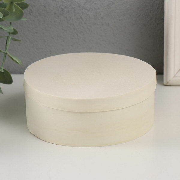 фото Шкатулка дерево для росписи круглая слой 5х12х12 см