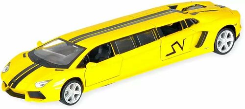 Модель машины Лимузин Lamborghini 1:32 (23см) свет, звук, Инерционный механизм 6601