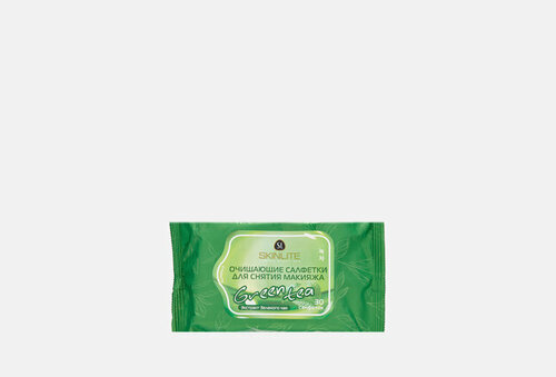 Салфетки очищающие для снятия макияжа Зеленый чай