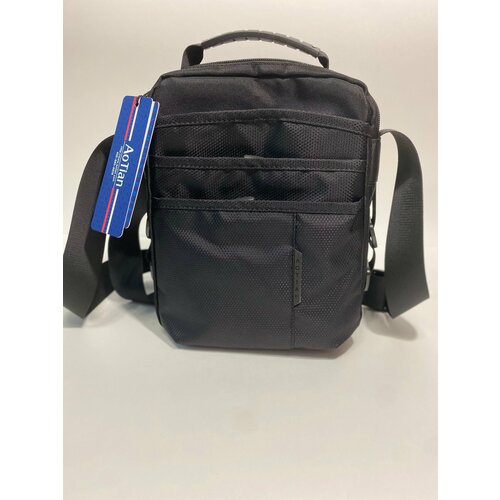 Сумка кросс-боди AOTIAN, фактура гладкая, зернистая, черный