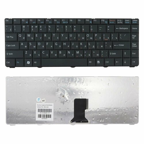 Клавиатура для ноутбука Sony Vaio VGN-NR21, VGN-NR31 V072078DS1 черная клавиатура для ноутбука sony vaio vgn nr21z белая