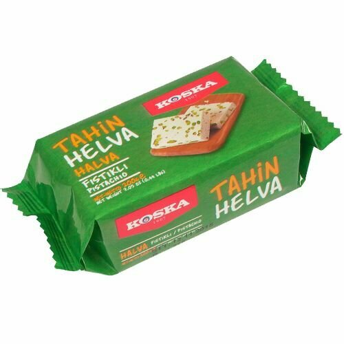 KOSKA Кунжутная халва 200 гр с фисташками (FISTIKLI HELVA)