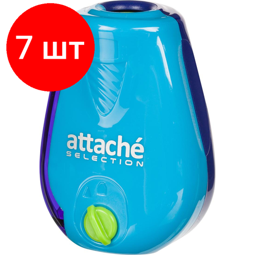 Комплект 7 штук, Точилка Attache Selection Twister с регулятором заточки точилка attache selection 1 отверстие 4 шт