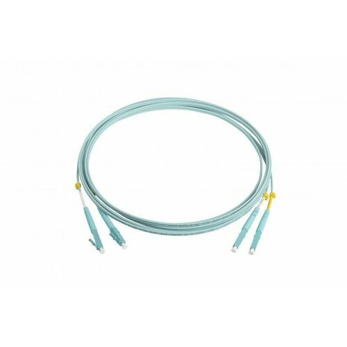 комплект 2 штук патч корд hyperline 50 125 om3 3м fc d2 503 lc pr st pr h 3m lszh aq Патч-корд FC-D2-503-LC/PR-LC/PR-H-3M-LSZH-AQ волоконно-оптический (шнур) MM50/125(OM3) LC-LC duplex 10G/40G LSZH 3м Hyperline 34455