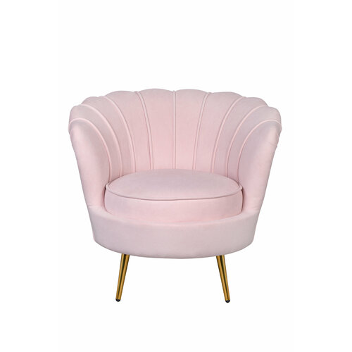 фото Кресло ракушка mak-interior, pearl pink v2, интерьерное кресло для отдыха дома на металлических ножках, пыльно-розовое mak interior