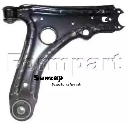 FORMPART 2909092 Рычаг подвески без шаровой VW: CADDY II 11/95-01/04, GOLF II 08/83-09/92, JETTA II 08/83-09/92, POLO CLASSIC/VARIANT 11/95-09/01, SEAT: TOLEDO I 91-99