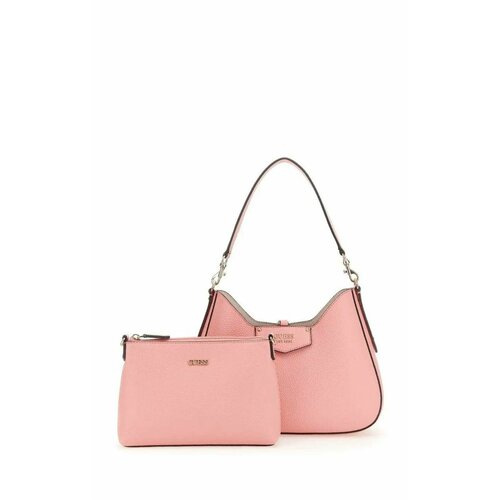Сумка хобо GUESS, розовый сумка хобо guess guess original casual pink повседневная внутренний карман розовый бежевый