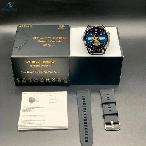 Круглые мужские часы X1 Pro Max с Amoled-дисплеем Аккумулятор на 380 mAh 145 дюйма 279900₽