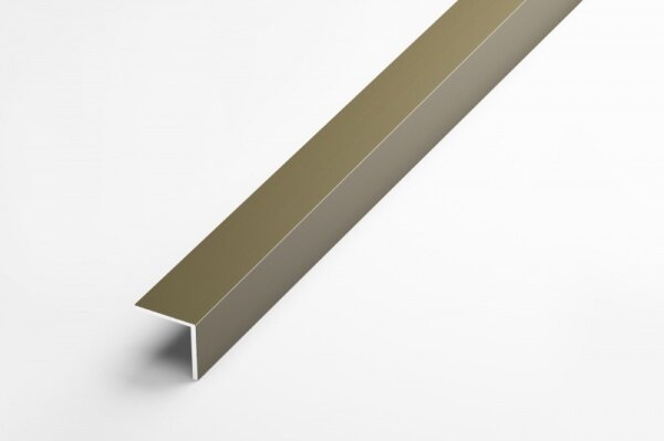 фото Уголок алюминиевый 10х10мм длина 2700мм, профиль угловой внешний Лука УП 01-27.2700.504л Анод бронза матовая