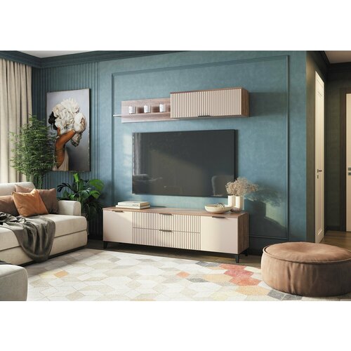 Гостиная MLK Тоскана Комплект 2 Дуб Табачный Бежевый 21469₽