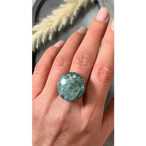 Кольцо True Stones, апатит, размер 18, голубой
