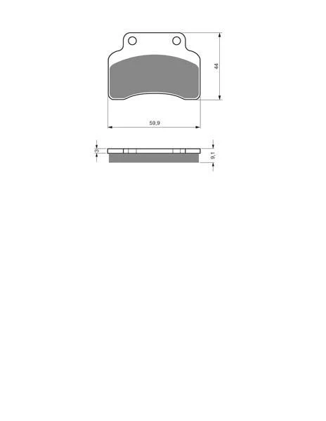 Тормозные колодки дисковые 136 S3