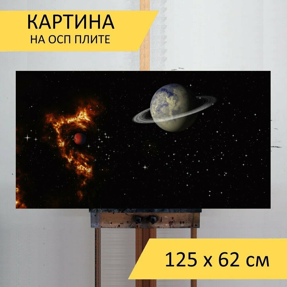 Картина на ОСП 125х62 см. 