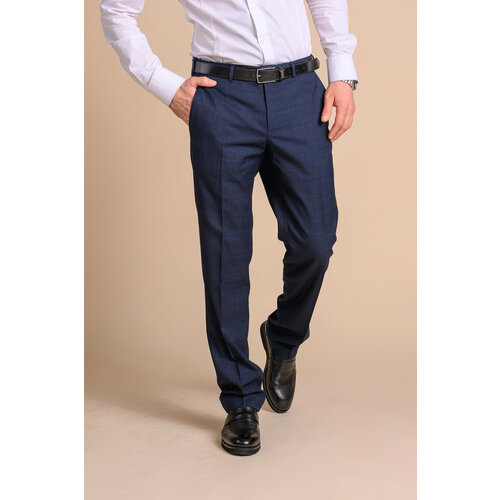 Брюки Marcello Gotti, размер 54/176, синий брюки marcello gotti размер 54 176 бежевый