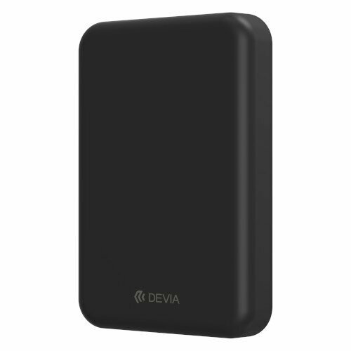 Devia внешний аккумулятор Smart PD 20W Magnet Wireless 5000 мАч Power Bank V2 черный 2358₽