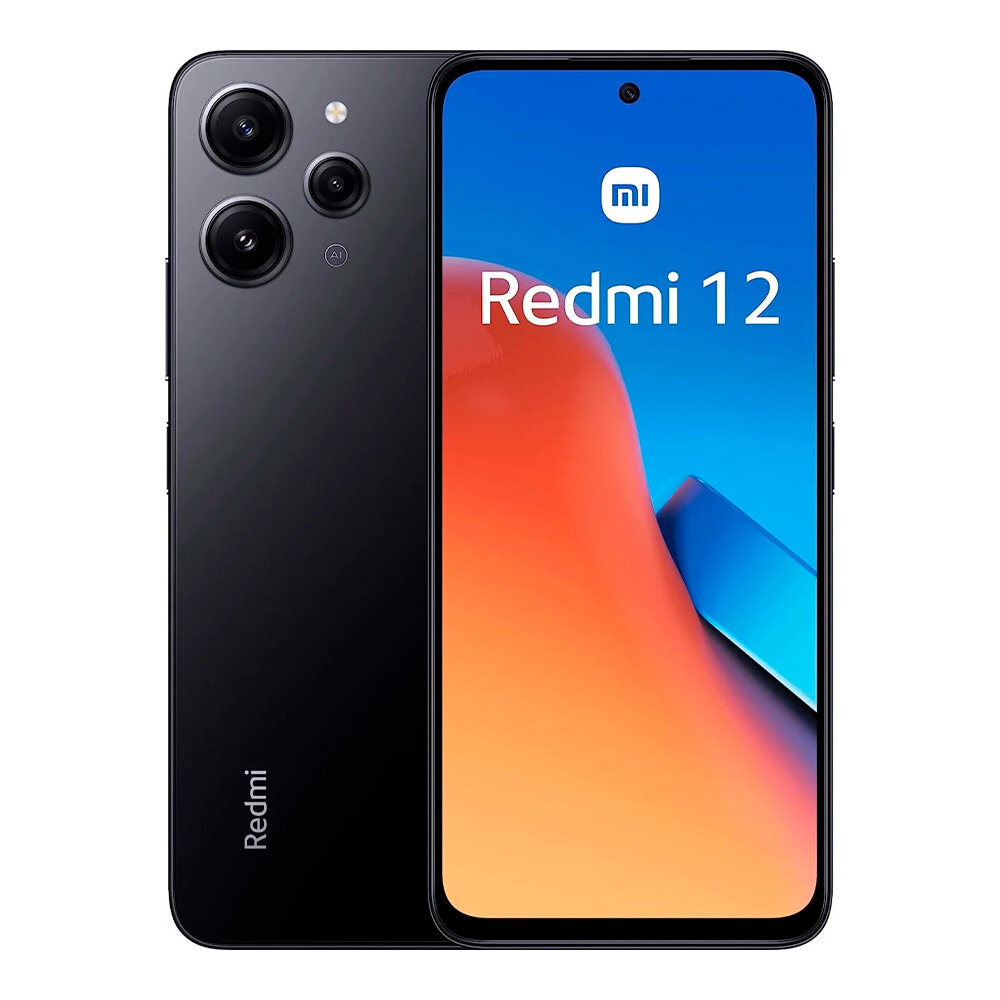 Смартфон Xiaomi Redmi 12 4/128GB Midnight Black (Черный) RU