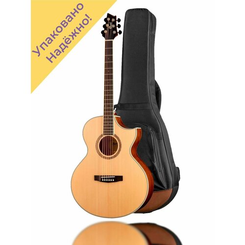 NDX-Baritone-NS-WBAG NDX Электро-акустическая баритон гитара ndx baritone ns ndx series электро акустическая баритон гитара с вырезом cort