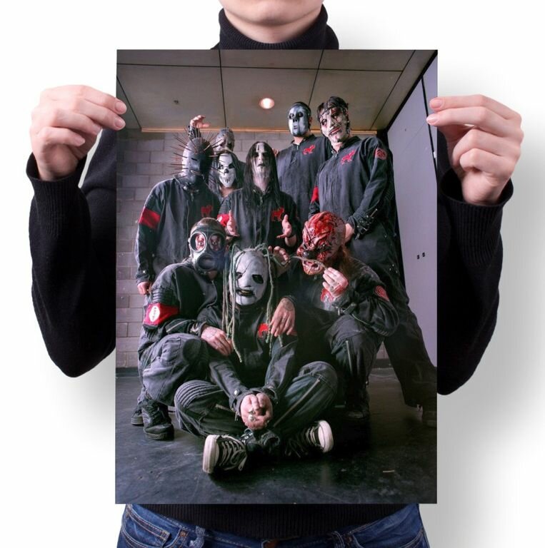 Плакат Slipknot Слипнот №7 А1 (84-60 см)