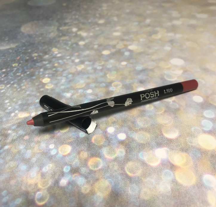 POSH Waterproof & Creamy Lipliner Карандаш Помада-Контур водостойкий на 18 часов Тон L100 Натуральные Губы