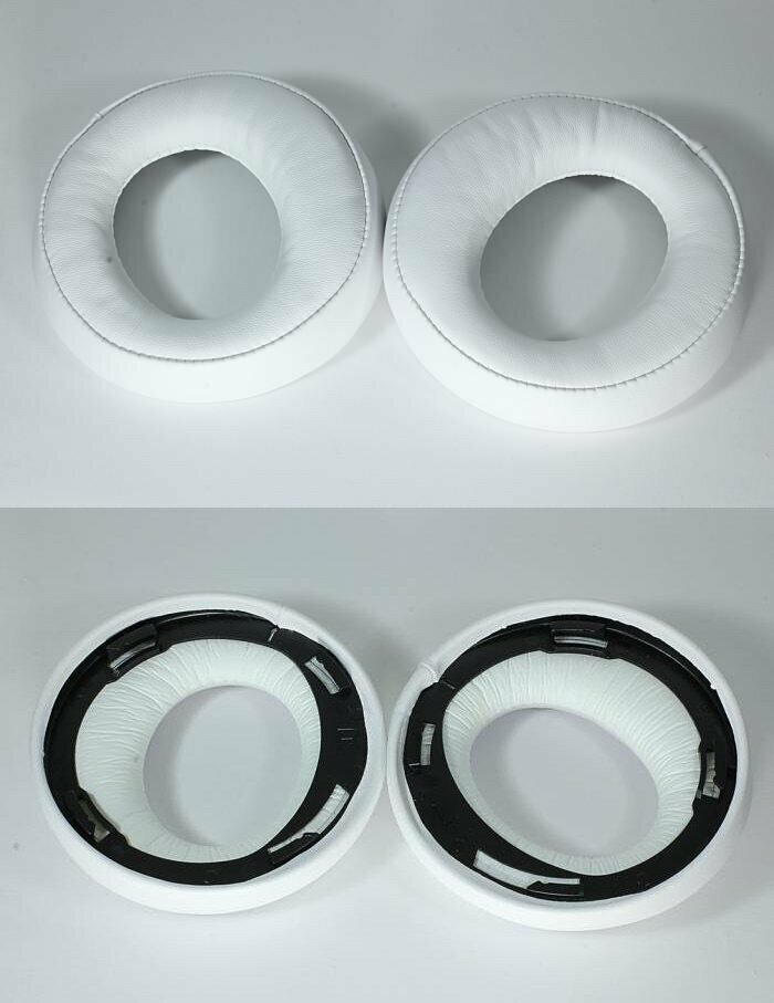 Ear pads / Амбушюры для гарнитуры Sony PS3 / PS4 белые