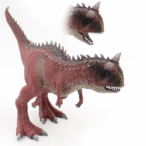 Фигурка животного Zateyo динозавр Карнотавр, игрушка детская коллекционная, декоративная 22х5.5х9 см
