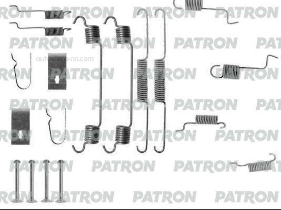 PATRON PSRK0077 комплект монтажный тормозных колодок барабанных MAZDA: 323 C IV 89-94, 323 C V 94-98, 323 F IV 91-94, 323 S IV 89-94, MX-3 91-