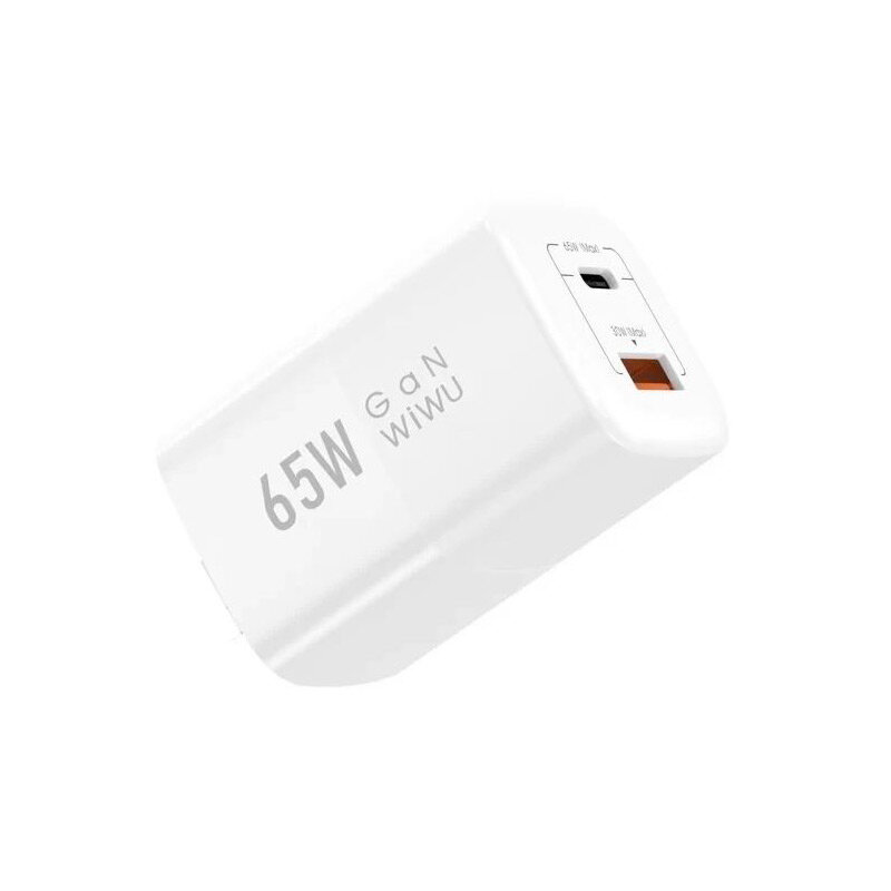 Зарядное устройство Wiwu Wi-U012 65W PD+QC EU Plug White 6976195090987