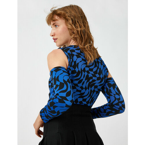 фото Лонгслив koton, размер xl, синий