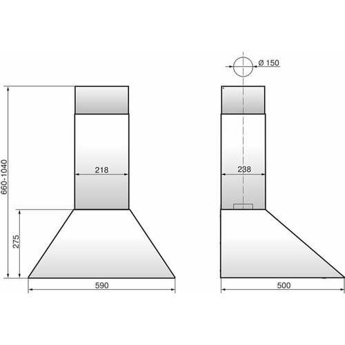 Вытяжка каминная Elikor White Storm 60П-650-П3Л белый управление ползунковое 1 мотор 969000₽