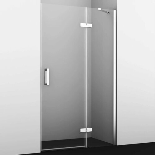 Душевая дверь распашная 120 см прозрачное стекло WasserKRAFT ALLER 10H05RWHITE душевая дверь wasserkraft aller 10h05rwhite