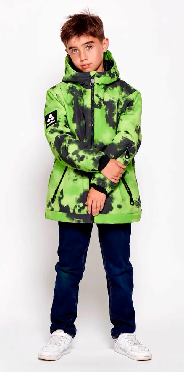 Комбинезон горнолыжный oneskee Осень-зима 2023, размер 5-6, , зеленый, черный — фото 1
