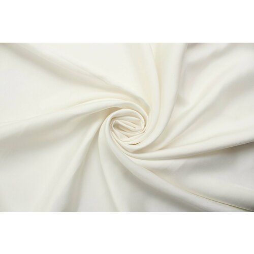 Ткань Шёлк костюмный Ferragamo белый, ш132см, 0,5 м