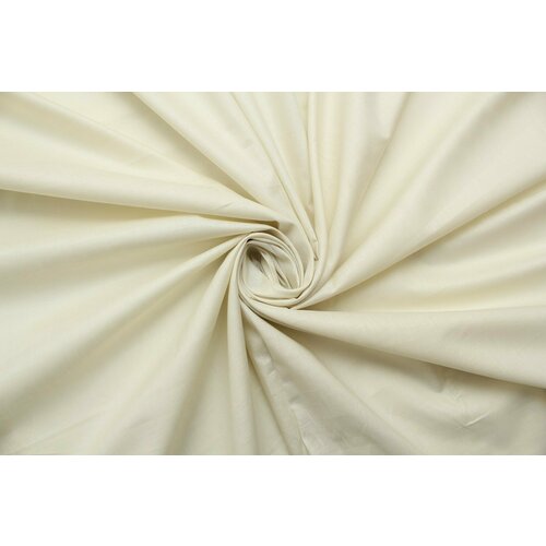 Ткань Хлопок-поплин Giorgio Armani цвета экрю, ш146см, 0,5 м