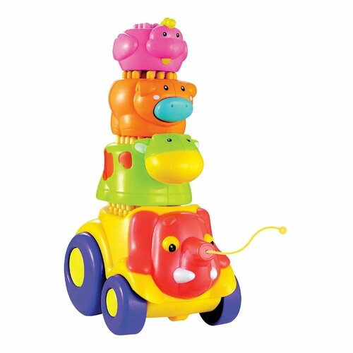 Каталка Веселые слоники каталка игрушка toy target веселые слоники 23091 красный желтый