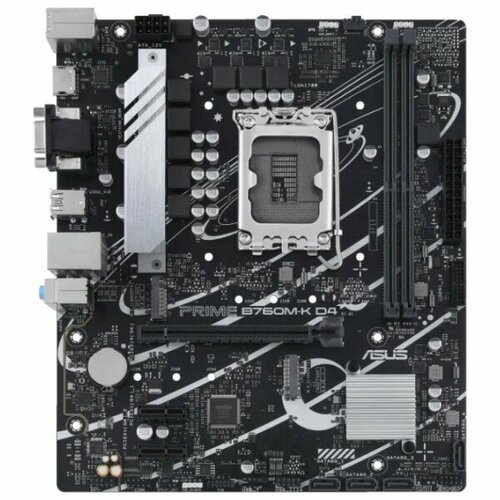 Материнская плата Asus PRIME B760M-K D4 Soc-1700 Intel B760 2xDDR4 mATX AC97 8ch71 GbLAN RAIDVGAHDMI 1393500₽