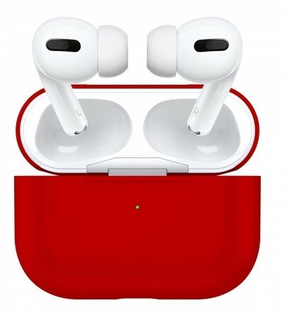 Чехол силиконовый для AirPods 3, красный (6)