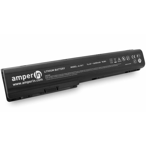 Аккумуляторная батарея усиленная Amperin для ноутбука HP HSTNN-DB74 14.4V (6600mAh)