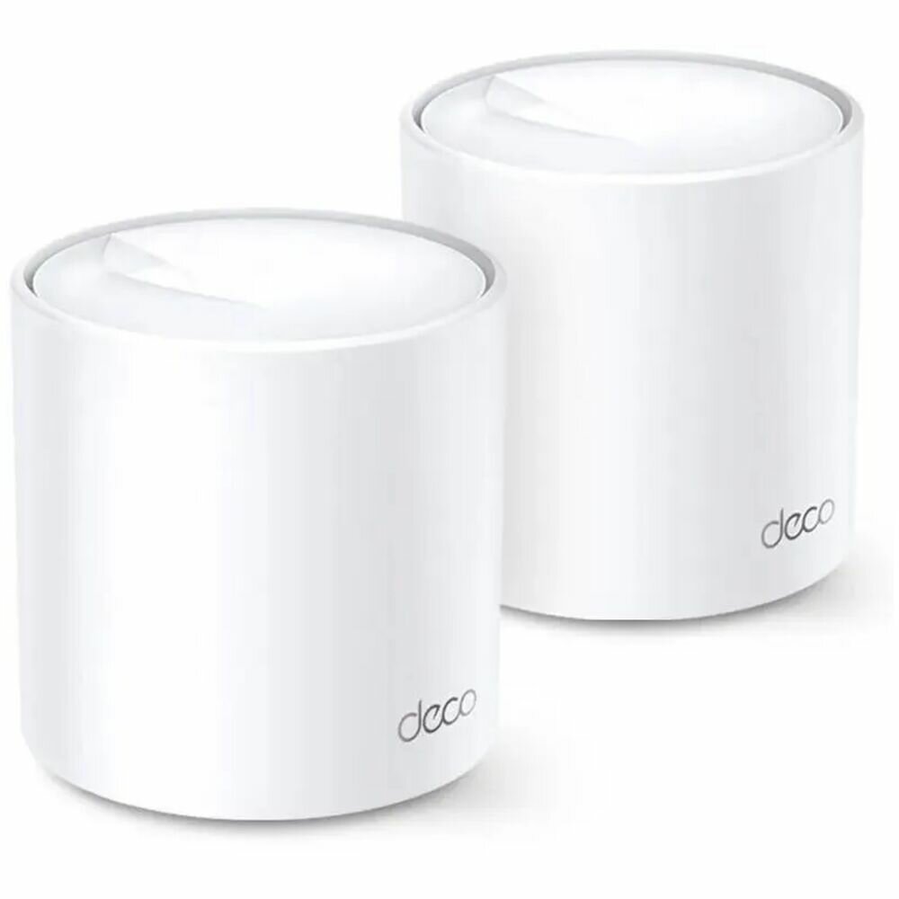 Беспроводной маршрутизатор TP-LINK Whole-Home Mesh Deco X20 Wi-Fi 6 802.11ax, 1800(574+1201) Мбит/с, 2.4ГГц и 5ГГц, 2xLAN (2-pack)