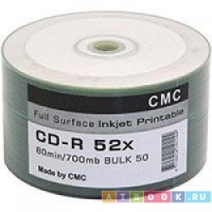 CMC CD-R 80 52x Bulk/50 Full Ink Print Оптический диск CD-R CMC002