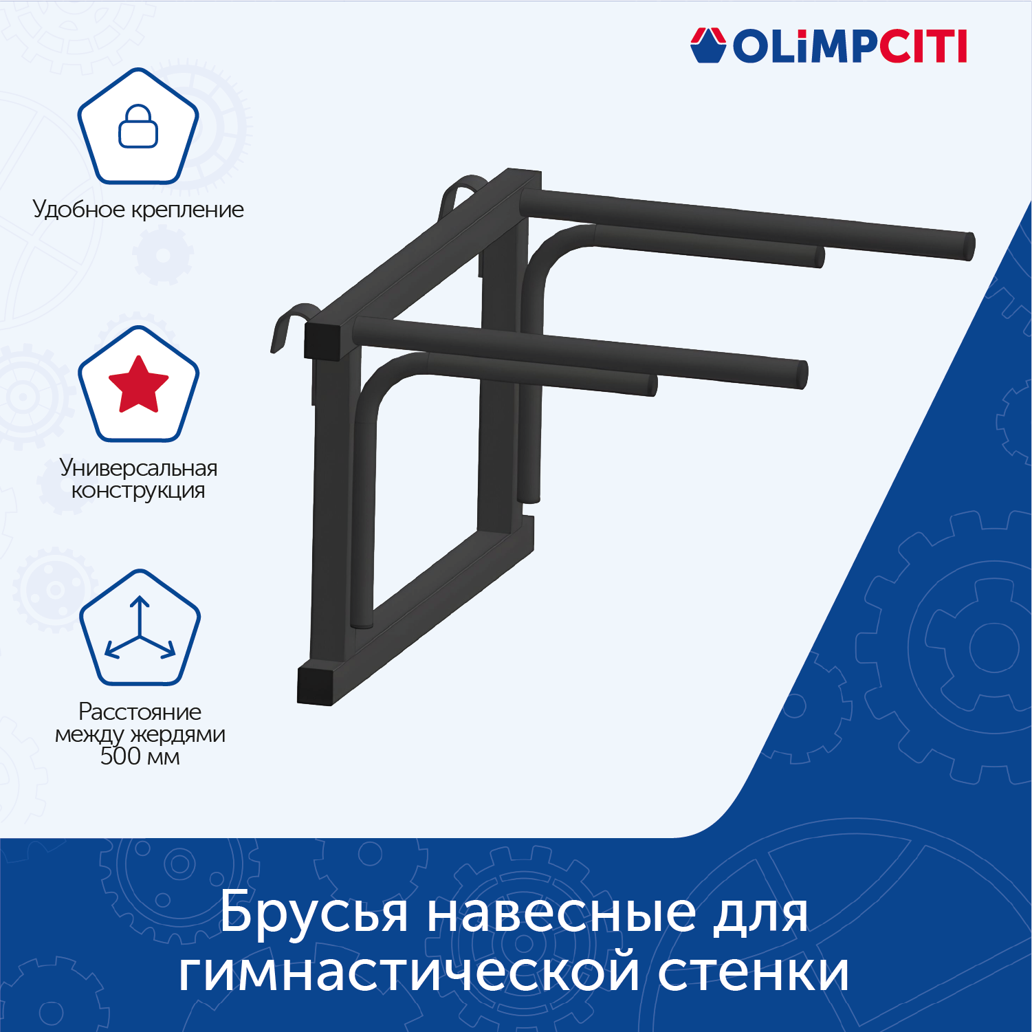 Брусья навесные для гимнастической стенки